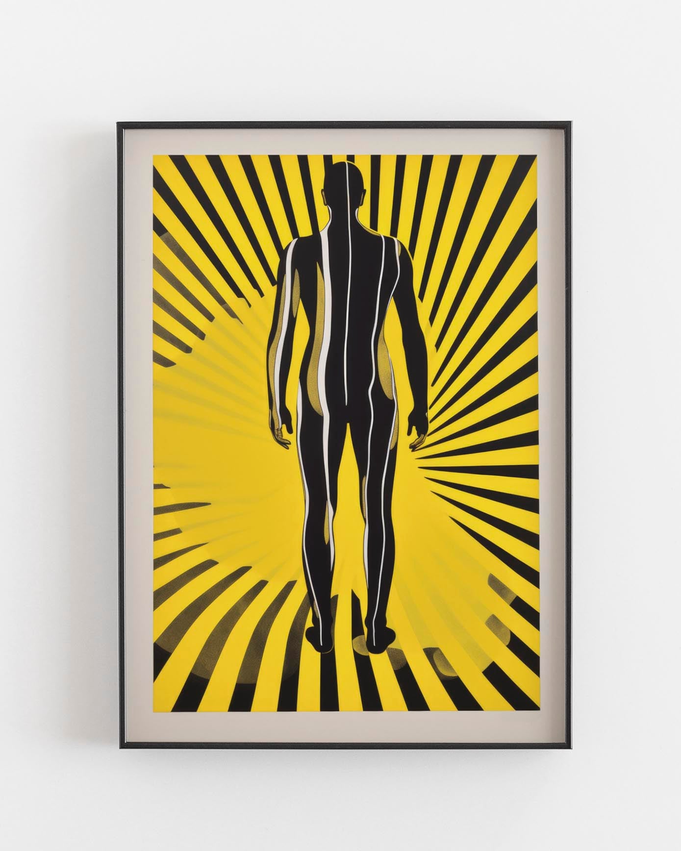abstract yellow poster