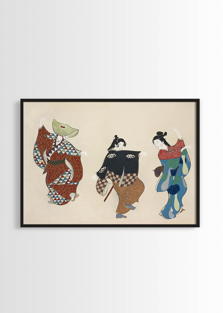Kamisaka Sekka vintage japanese poster