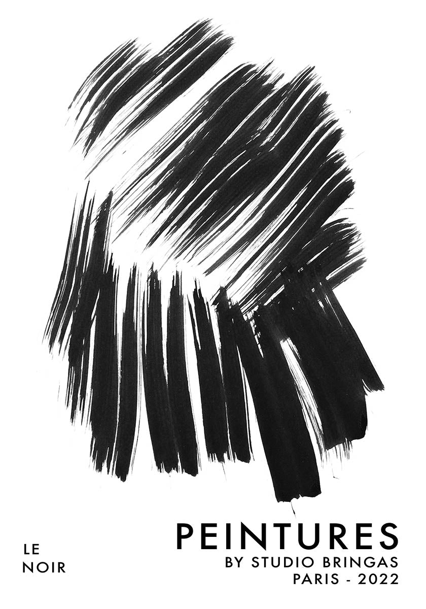 Black and white poster