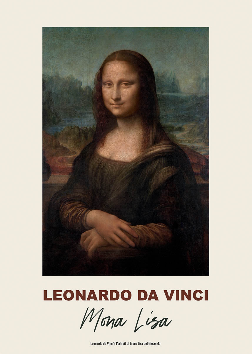 Leonardo da vinci mona lisa poster
