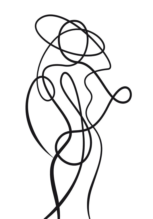 Line art poster