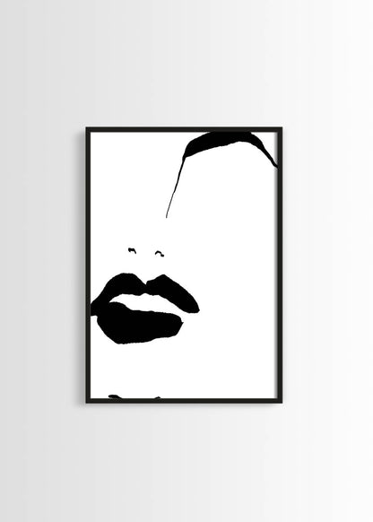 Line art Femme poster