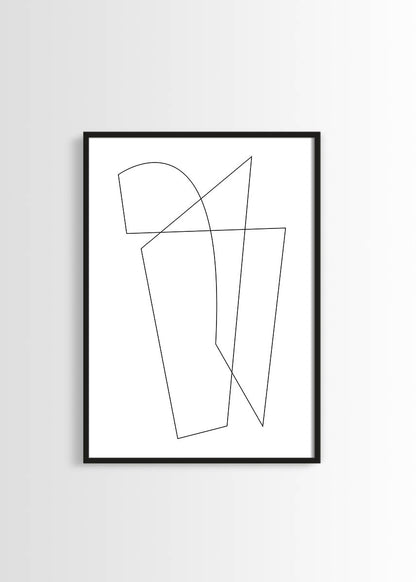 Line art poster