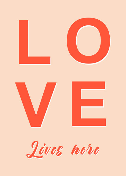love lives here poster
