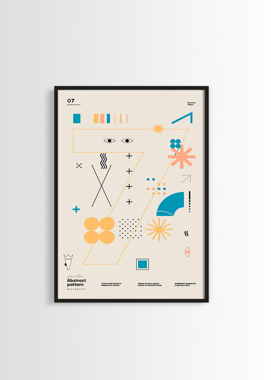 Geometric shapes N7 poster