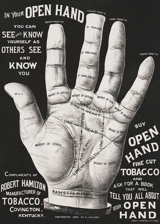 open hand vintage poster 