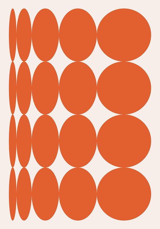 orange abstract poster