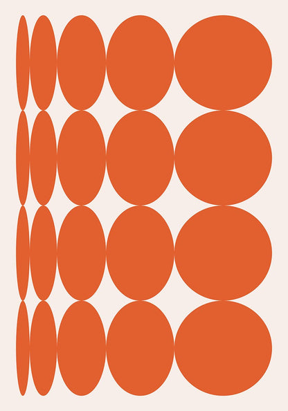 orange abstract poster