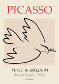 Picasso peace bird poster