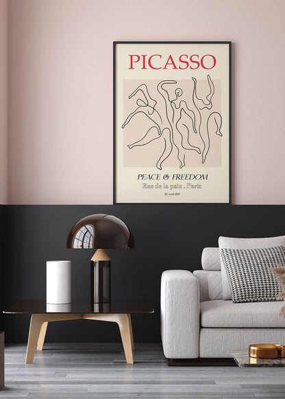 Picasso three dancers poster