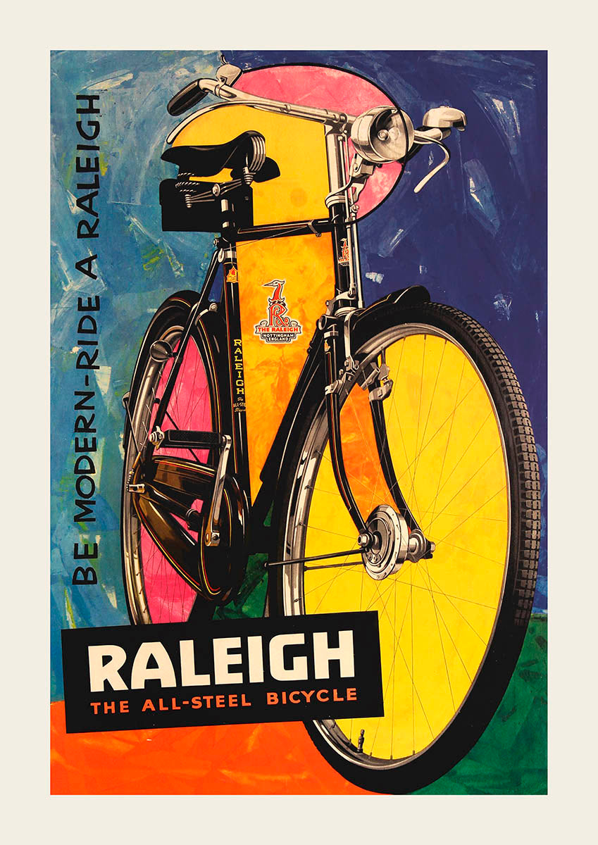 Raleigh vintage exhibition poster Poster Wall