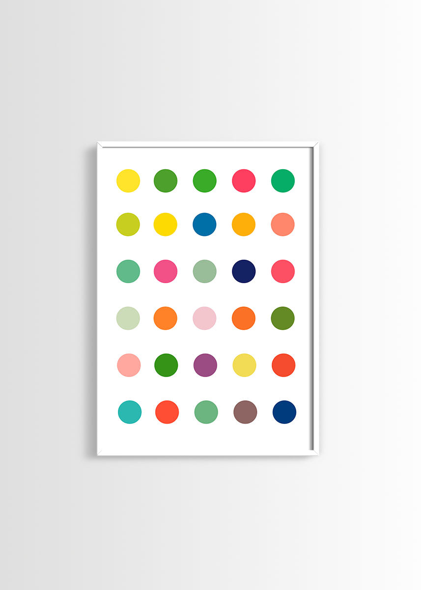 dots poster Damien hirst