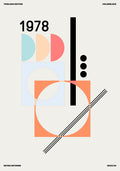 bauhaus style retro poster