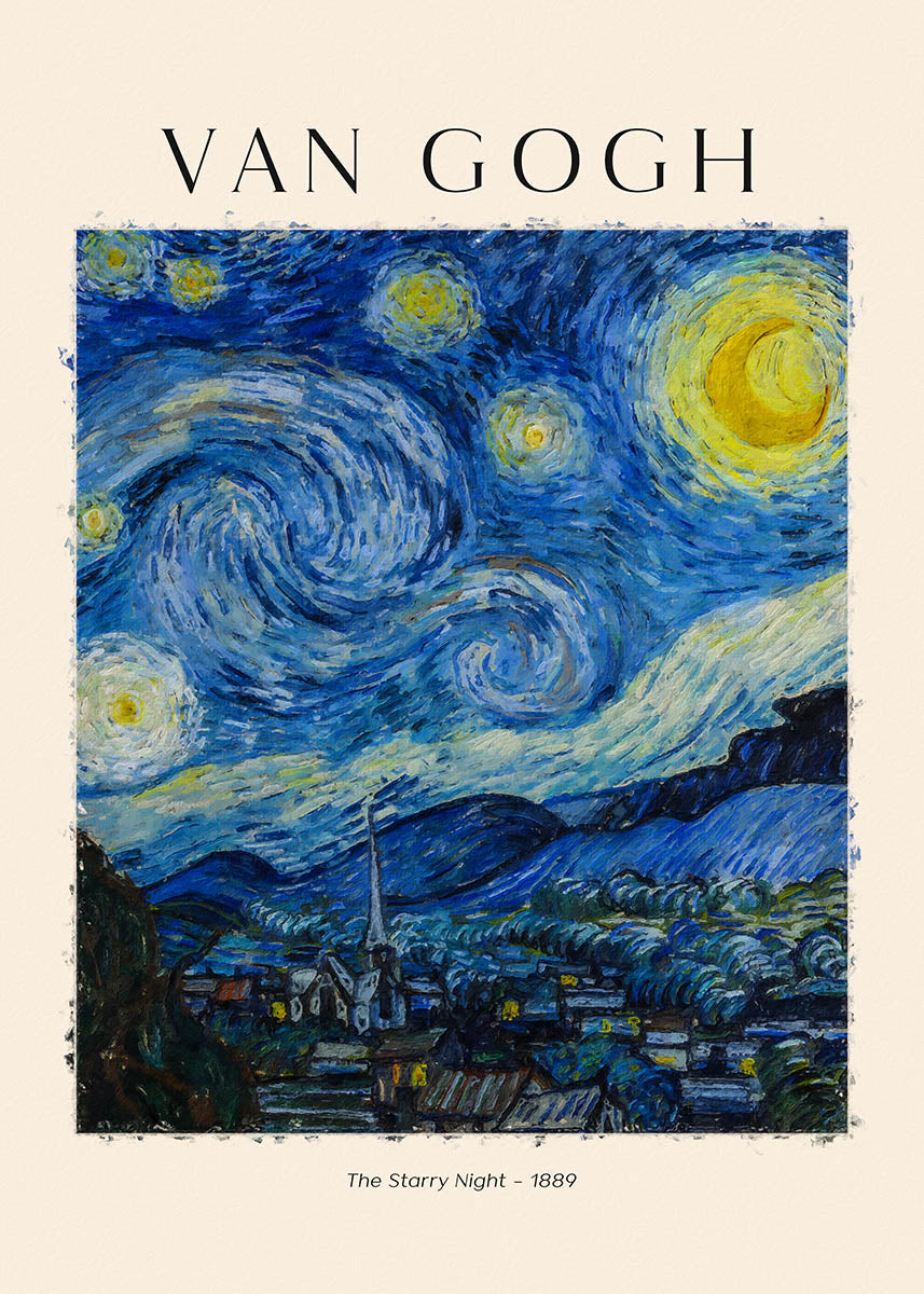 Van Gogh starry night poster