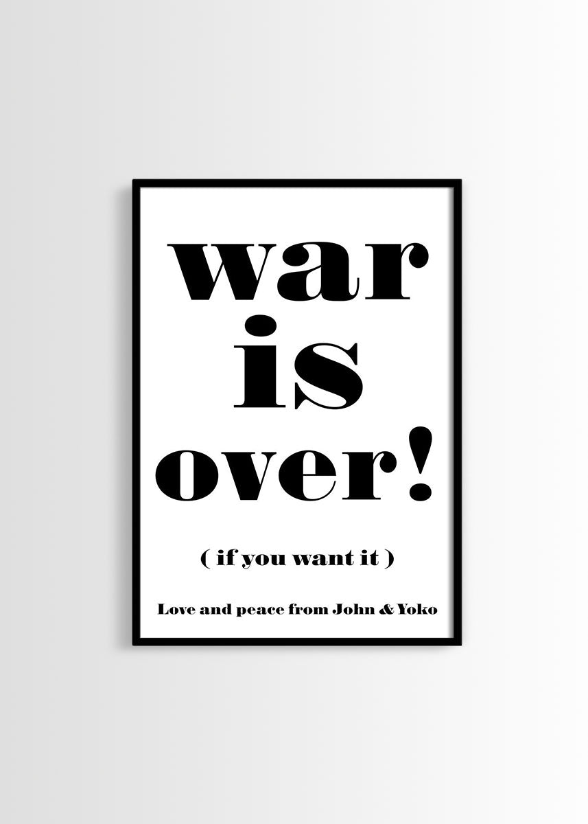 War is over poster
