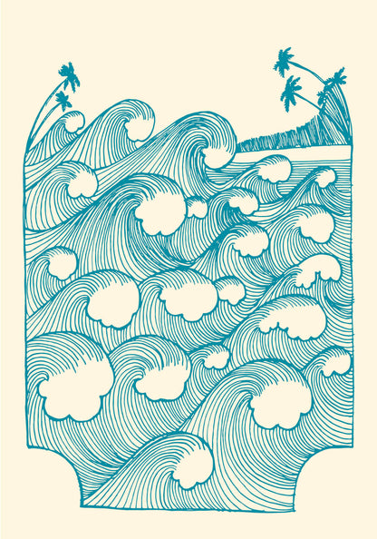 vintage surf poster