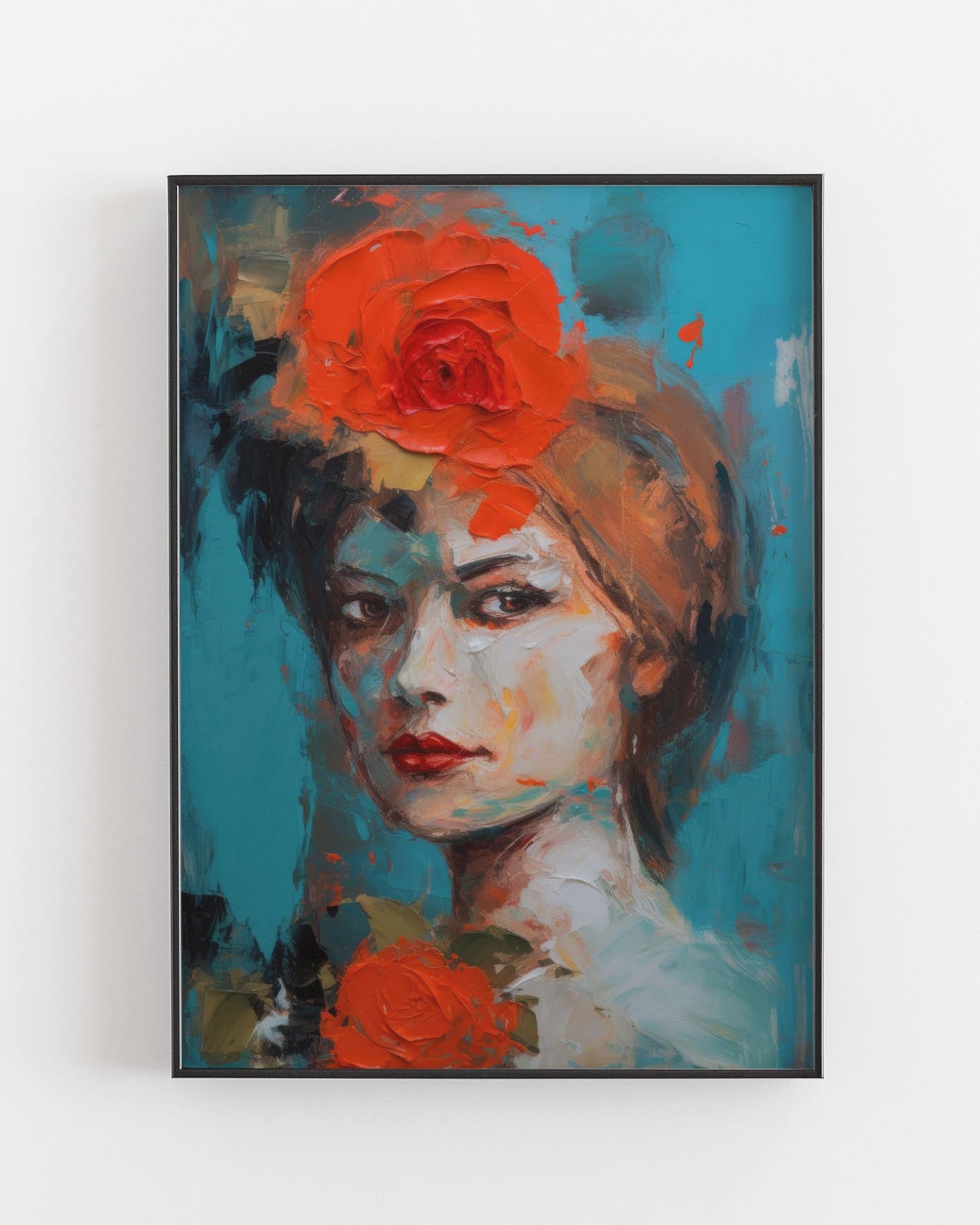 abstract woman poster