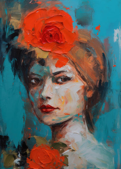 abstract woman poster